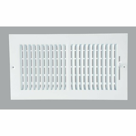 HOME IMPRESSIONS White Steel 7.76 In. Wall Register 2SW1206WH-B
